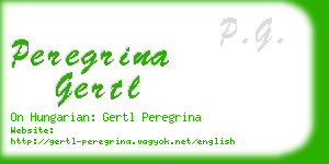 peregrina gertl business card
